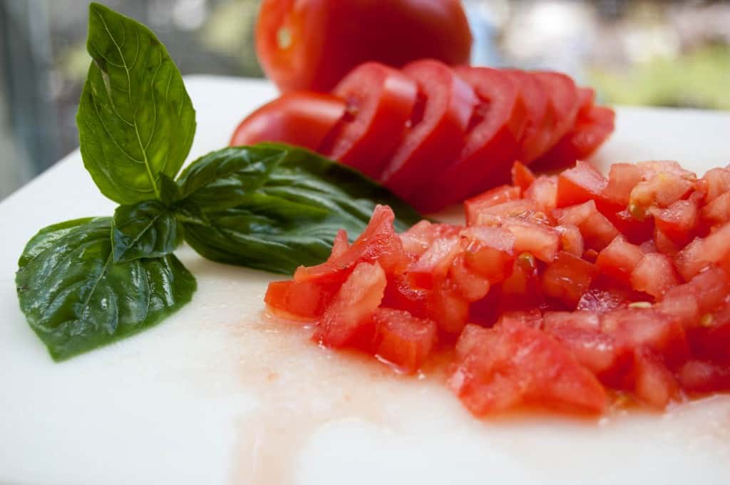 chopped roma tomatoes