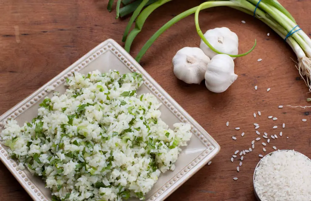 Cilantro Lime Rice Infused with Garlic