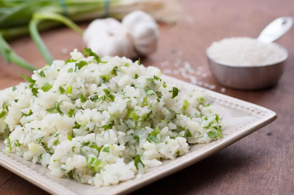 Cilantro Lime Rice Infused with Garlic