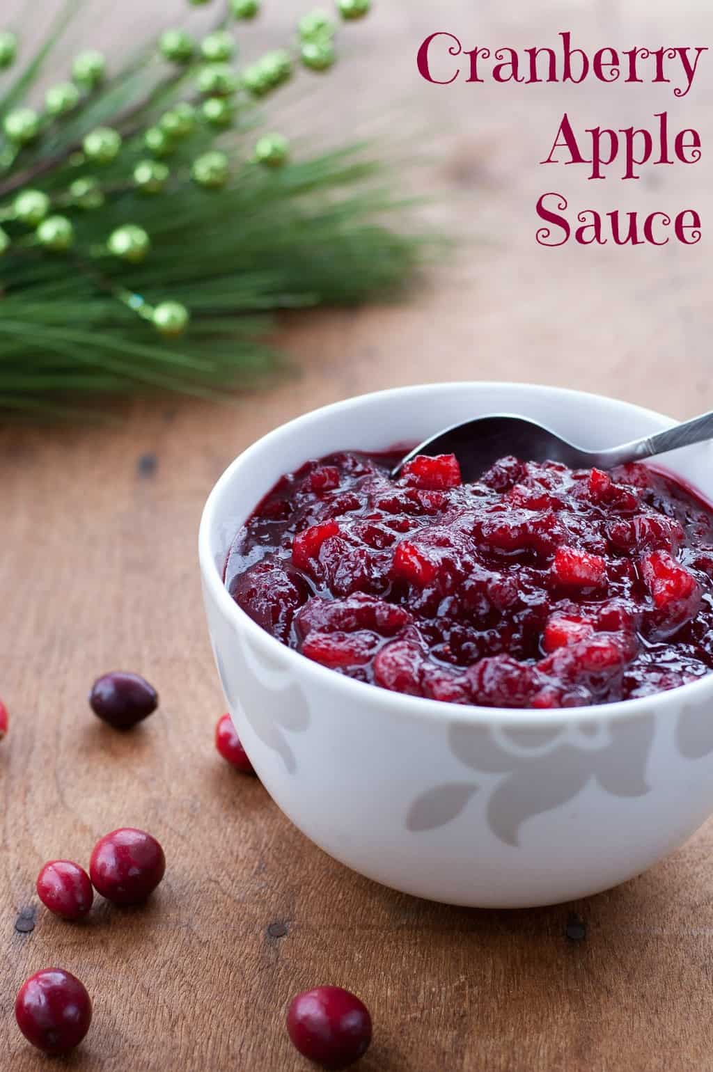 Cranberry Apple Sauce Relish