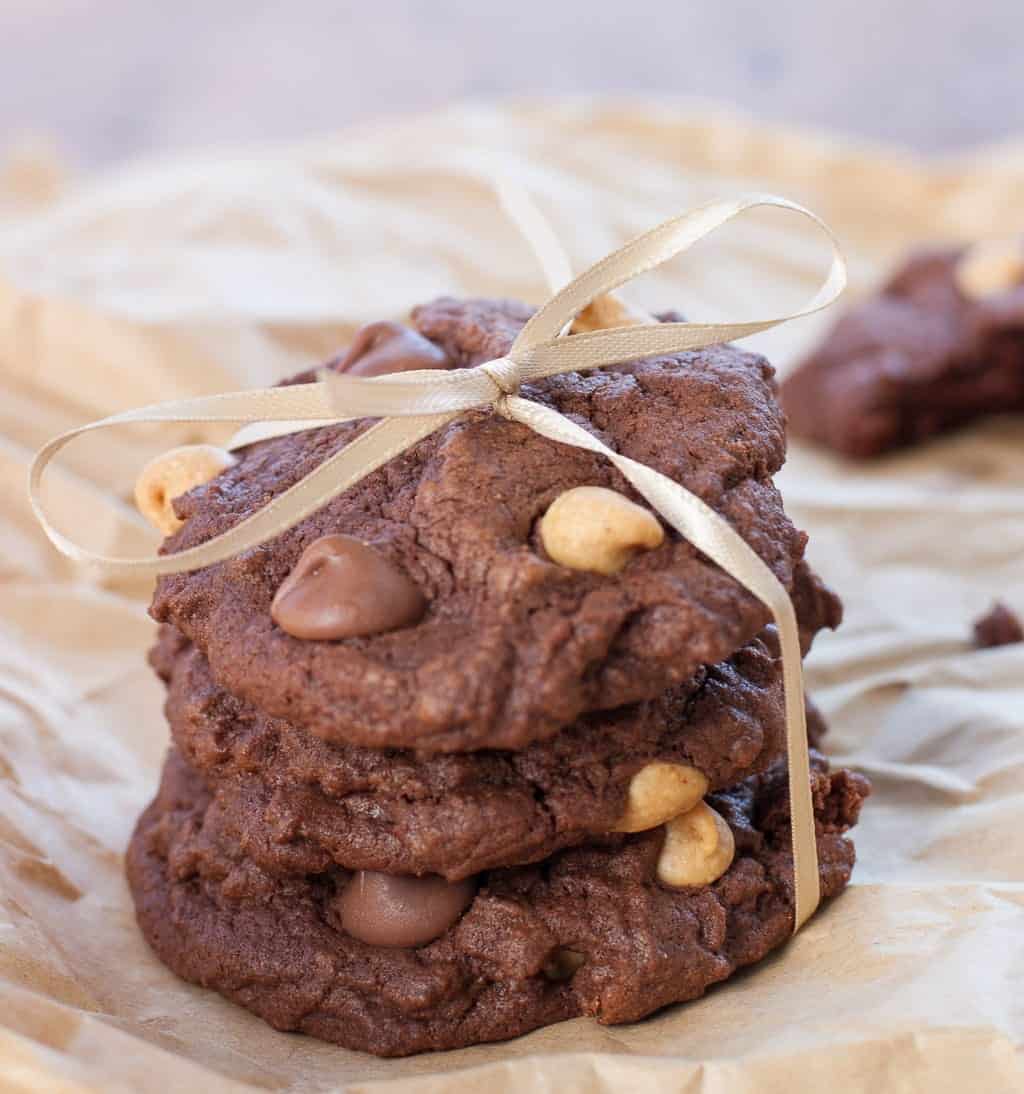 Forget Your Diet Cookies a.k.a. Chocolate Peanut Butter Cookies