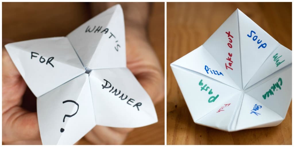 Paper Fortune Teller - Tangerine Beef Stir Fry