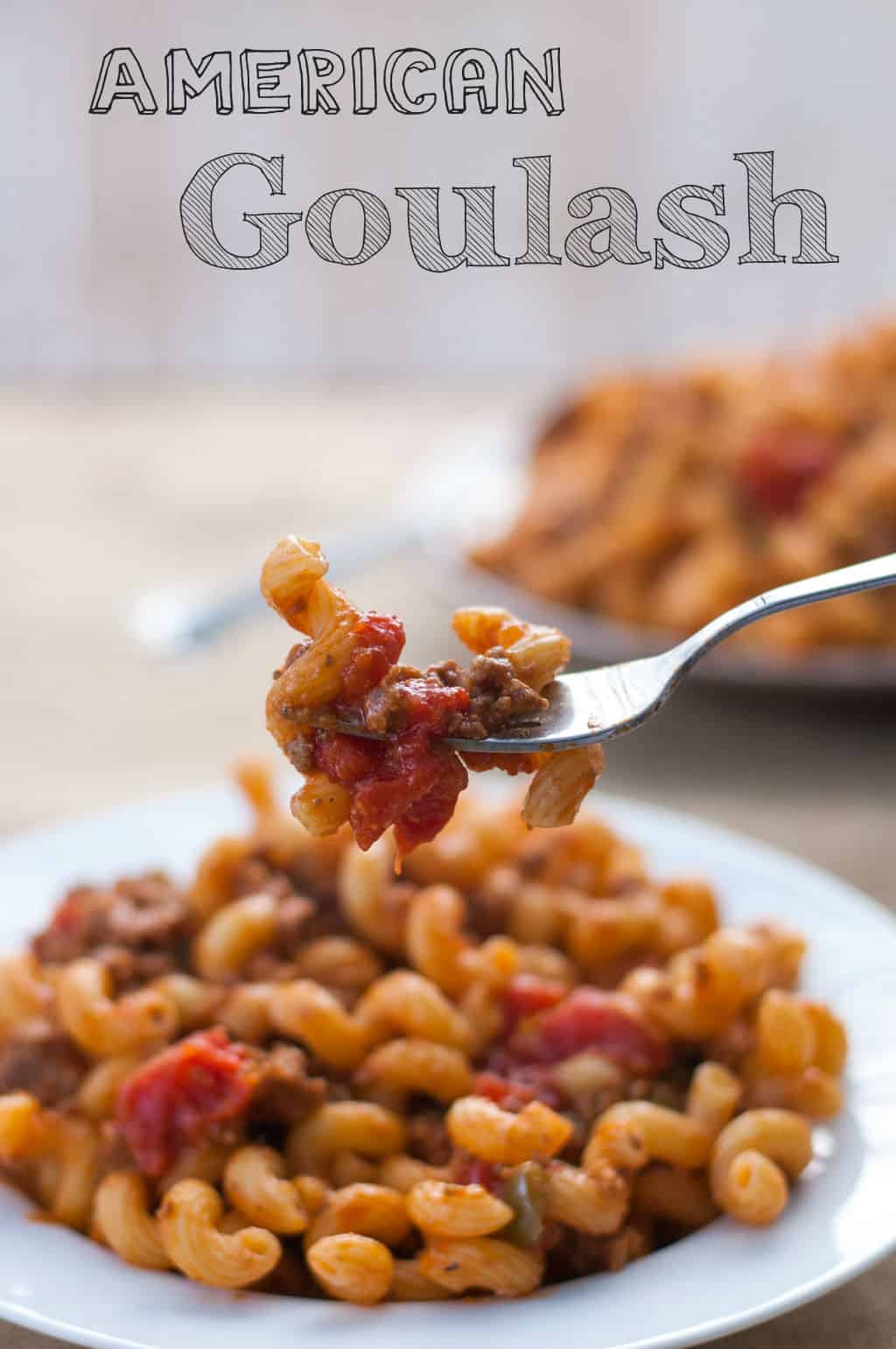 Goulash with beef, tomatoes, and green peppers. True comfort food from www.thekitchensnob.com