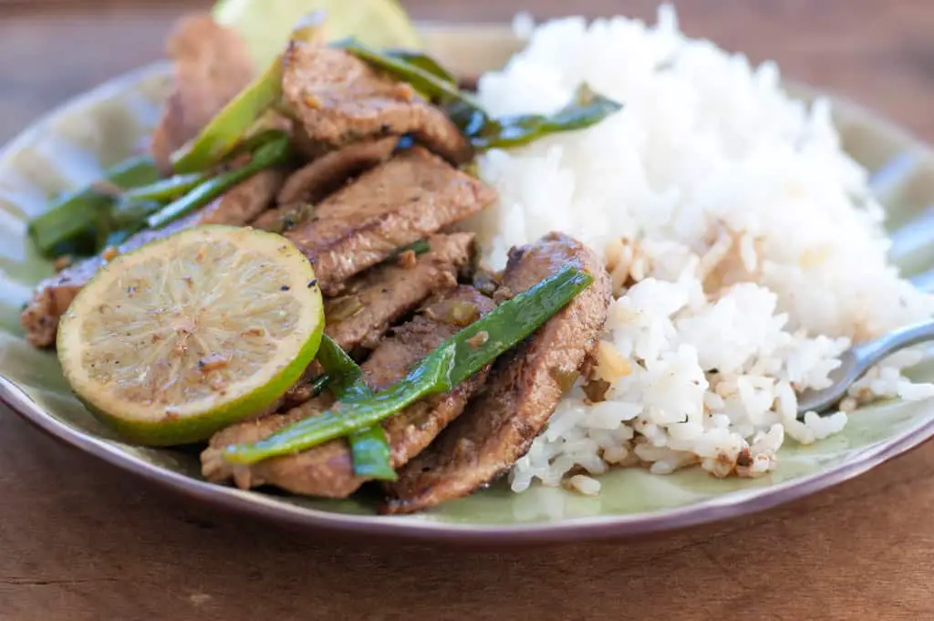 Pork Stir Fry With Honey, Lime, and Ginger - thekitchensnob.com