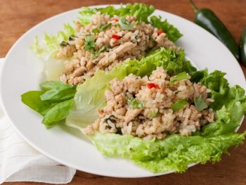 Spicy Chicken Lettuce Wraps - thekitchensnob.com