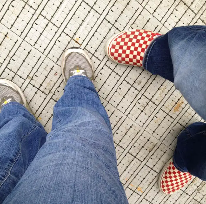 Cushioned floor mats at the Bruce Springsteen concert - Hersheypark Stadium