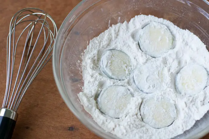 Fried Zucchini Parmesan Crisps - thekitchensnob.com #recipe #appetizer #zucchini