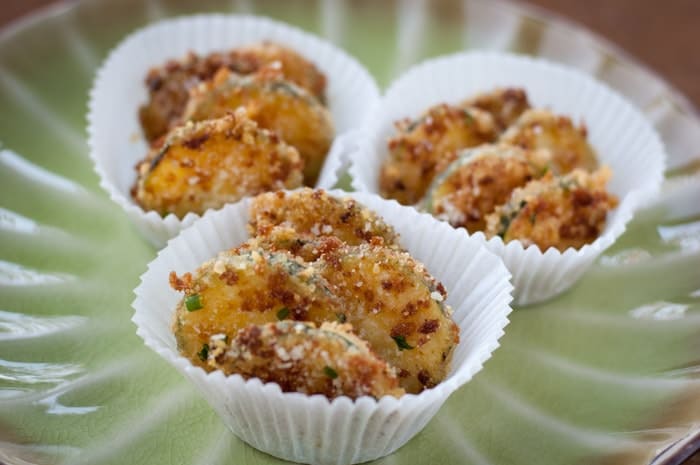 Fried Zucchini Parmesan Crisps - thekitchensnob.com #recipe #appetizer #zucchini