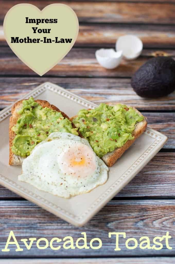 Impress Your Mother-In-Law Avocado Toast - made with a hint of garlic - a yummy healthy breakfast! thekithensnob.com #breakfast #avocado #healthy