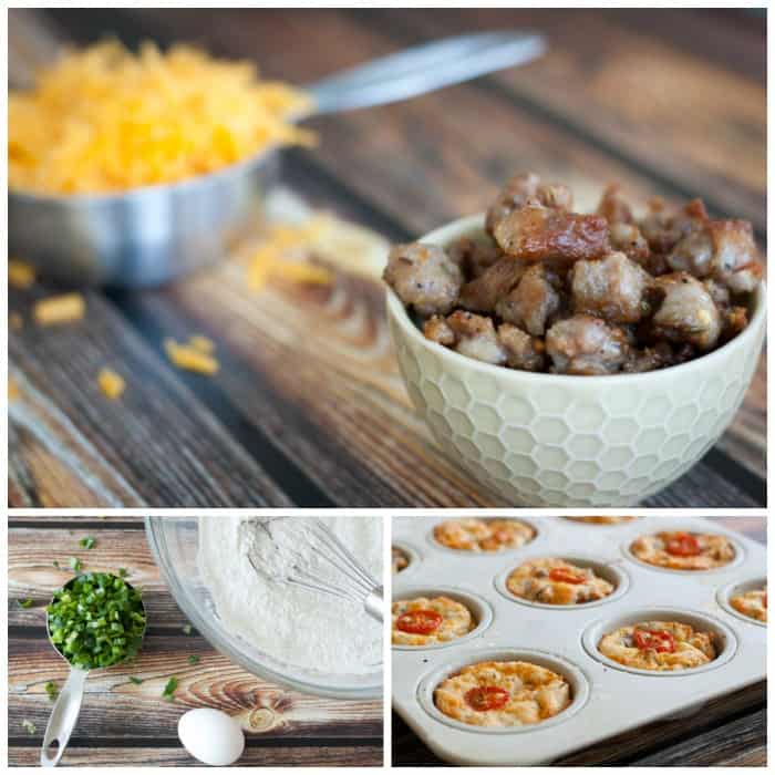 Breakfast Muffins with Sausage, Cheddar & Green Onions - The Kitchen Snob