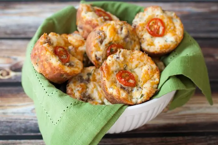 Breakfast Muffins with Sausage, Cheddar & Green Onions - The Kitchen Snob