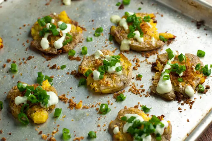 Smashed Potatoes with Jalapeno Lime Aioli - this recipe is really flavorful and spicy!