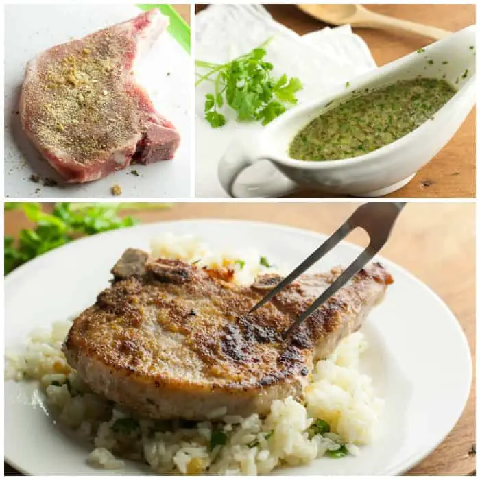 Pork Chops with Honey Lime Cilantro Sauce - out of this world recipe!