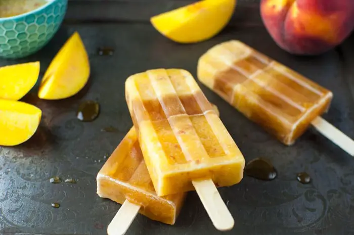 Peach Iced Tea Popsicles - so refreshing with a bit of caffeine!