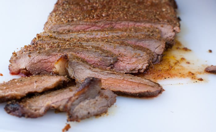 Poor Man's Steak Salad with sauteed bell peppers with red wine vinaigrette - a perfect recipe for a sugar free diet or if you're doing the Fed Up Challenge