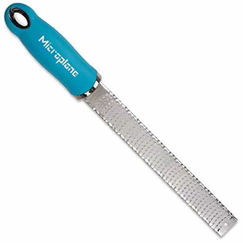 Zester with a turquoise handle